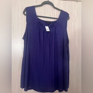 Lane Bryant Women's blue Sleeveless Top